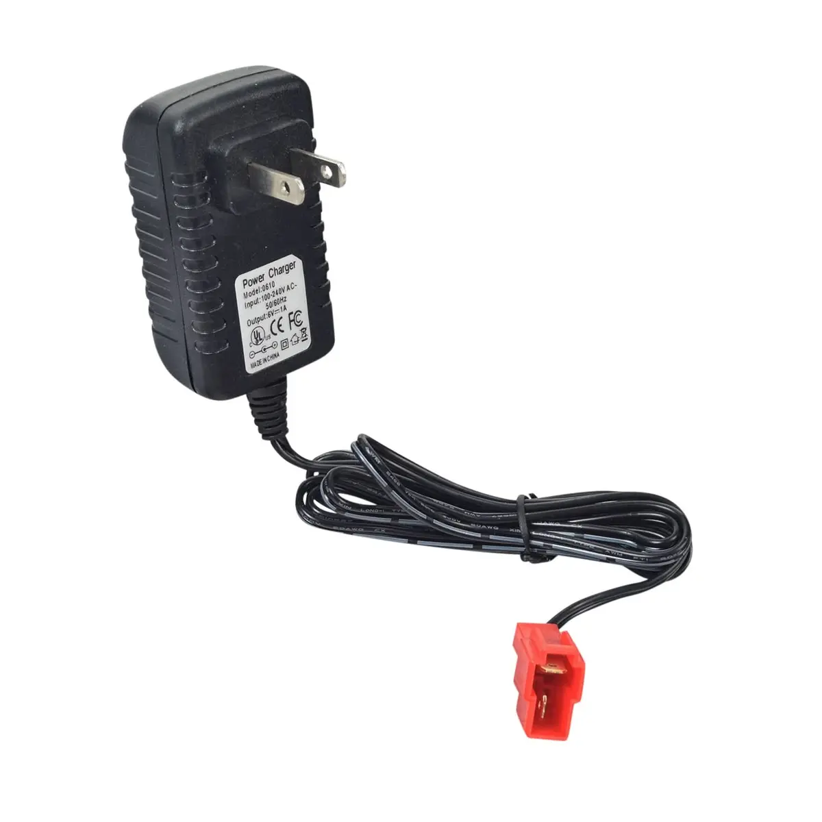 6 Volt 1.0 Amp Square End Battery Charger For Ride-On Toy Atvs, Cars, & Motorcycles 1