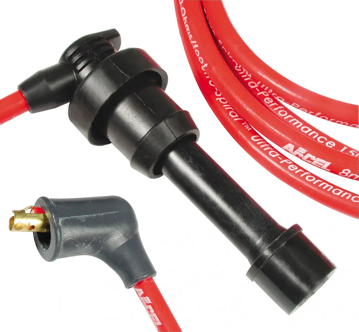 Accel Spark Plug Wires - 8Mm Thundersport Cust Fit Red 1