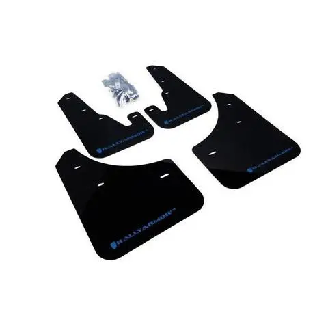 Rally Armor Black Mud Flap W/ Blue Logo Mazda 3 / Mazdaspeed 3 2004-2009 1