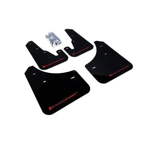Rally Armor Black Mud Flap W/ Red Logo Mazda 3 / Mazdaspeed 3 2004-2009 1