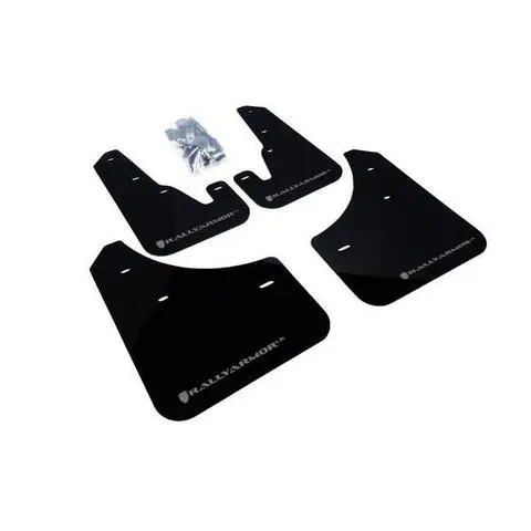 Rally Armor Black Mud Flap W/ Silver Logo Mazda 3 / Mazdaspeed 3 2004-2009 1
