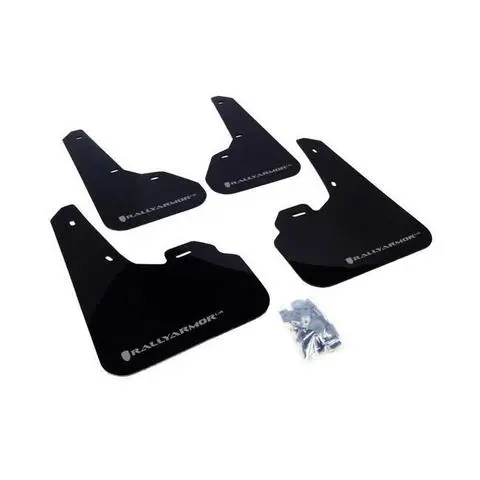 Rally Armor Black Mud Flap W/ Silver Logo Mazda 3 / Mazdaspeed 3 2010-2013 1