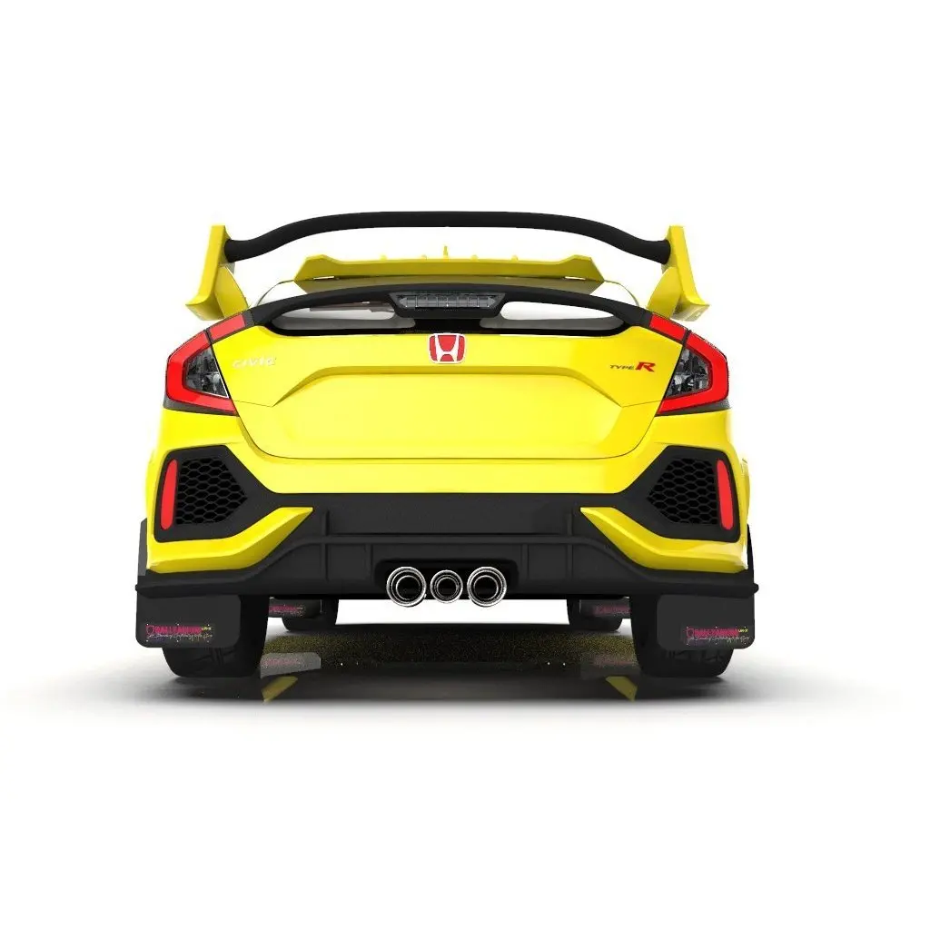 Rally Armor Ur Black Mud Flap W/ Black Bca Logo Honda Civic Type-R 2017-2019 2
