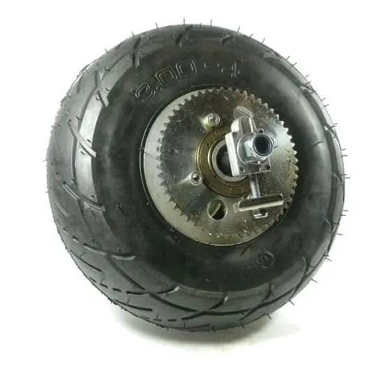 Rear Wheel Assembly With 3-Spoke Hub And Black Band Brake For The Razor Pocket Rocket, Versions 1-2 1