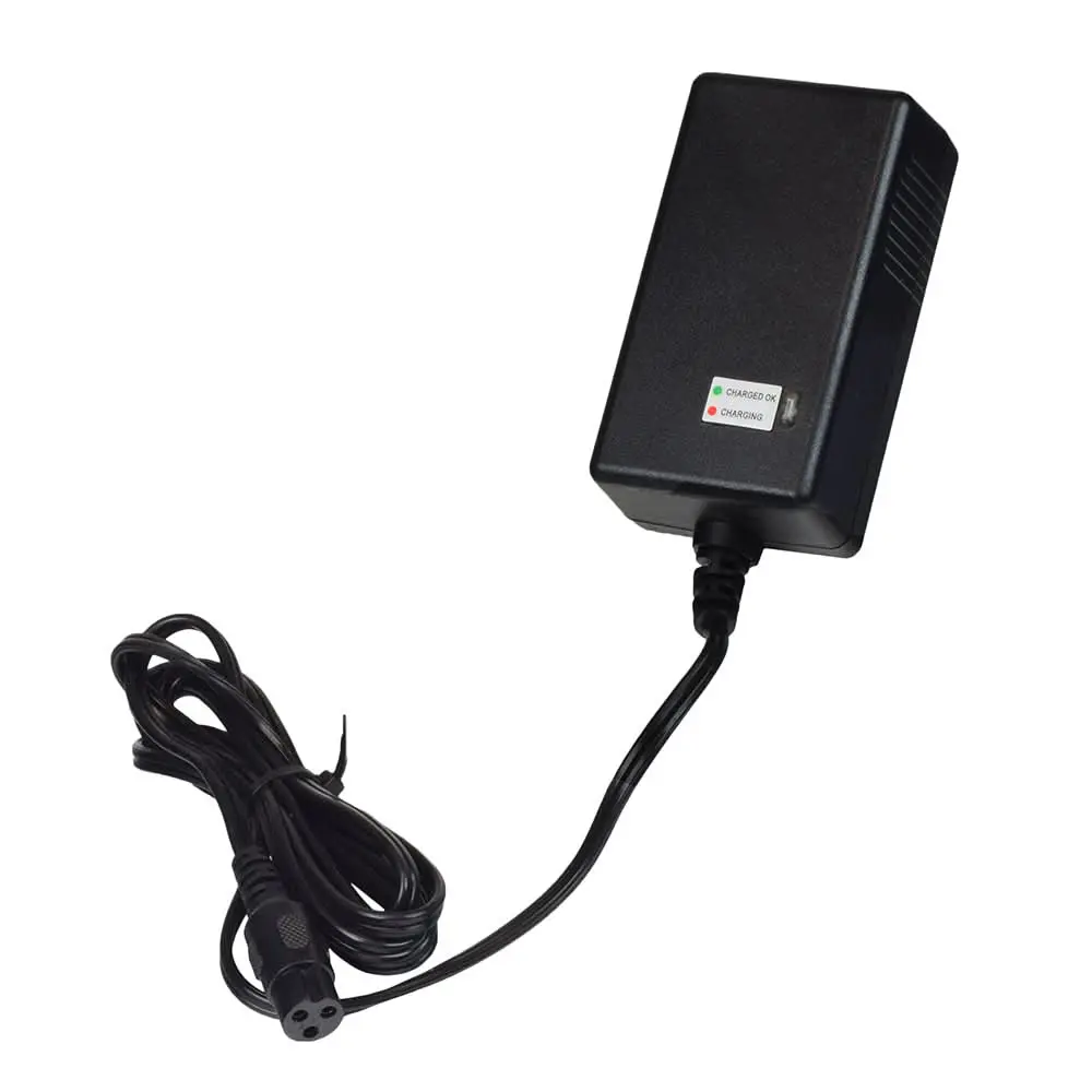 24 Volt 0.6 Amp (600 Ma) 3-Prong Battery Charger For The Razor E100, E125, E150, & E175 1