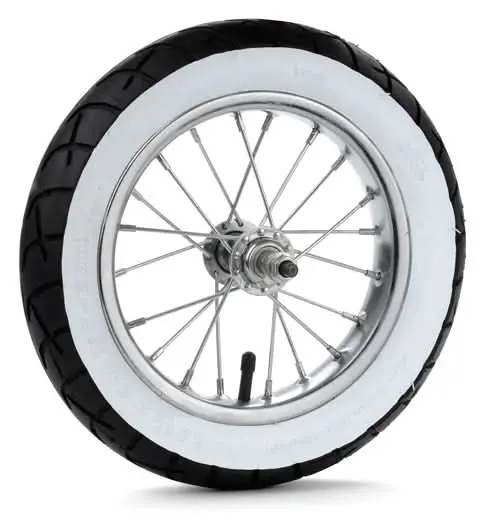 Front Wheel Assembly With White Wall Tire For The Razor Pocket Mod Daisy 1
