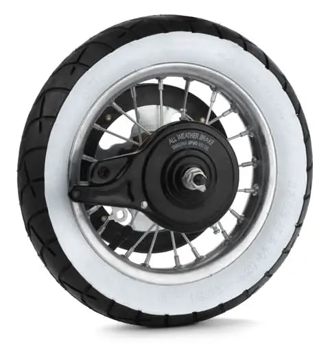 Rear Wheel Assembly With White Wall Tire For The Razor Pocket Mod Daisy 1