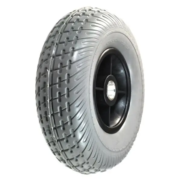 9"X3" (2.80/2.50-4) Gray Flat-Free Rear Wheel Assembly With Black Rim For The Go-Go Elite Traveller Plus (Sc53/Sc54) And Elite Traveller Plus Hd (Sc53hd/Sc54hd) (Whlasmb1722) 1