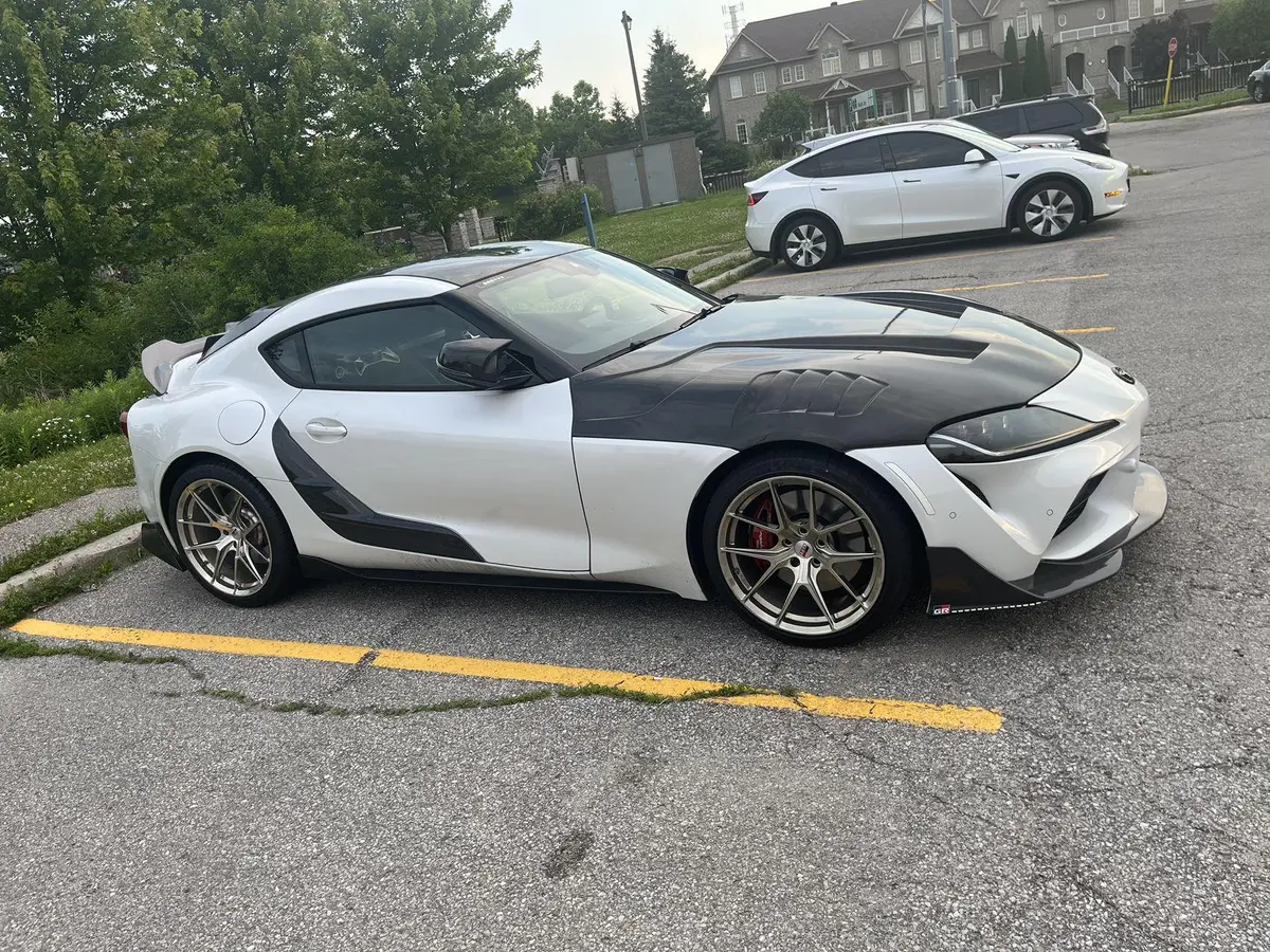 Supra A90 Carbon Fiber Side Skirts 1