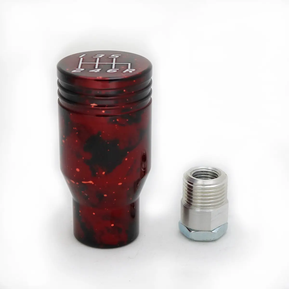Red Cosmic Space - 6 Speed Velocity Engraving - 6 Speed Sti Fitment 1