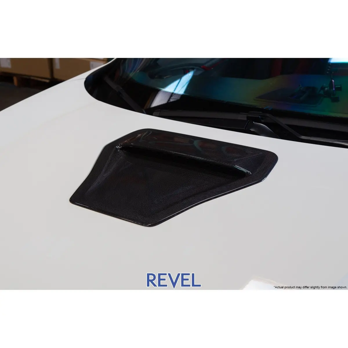Revel Gt Dry Carbon Engine Hood Scoop Cover 17-18 Honda Civic Type-R - 1 Piece (1Tr4gt0ah10) 2