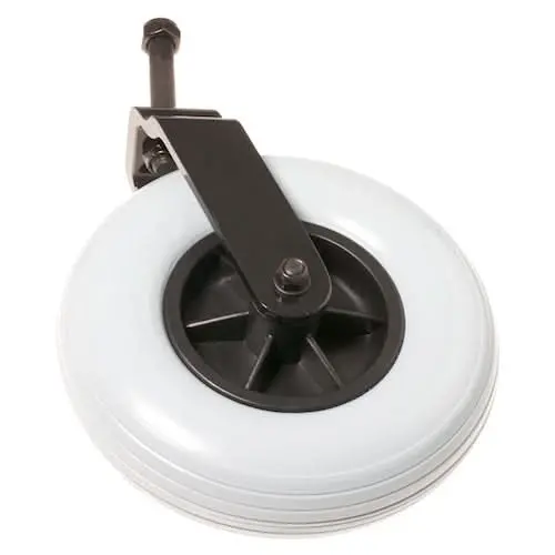 8"X2" (200X50) Right Rear Caster Wheel Assembly With Fork For Jazzy And Jet Power Chairs 1