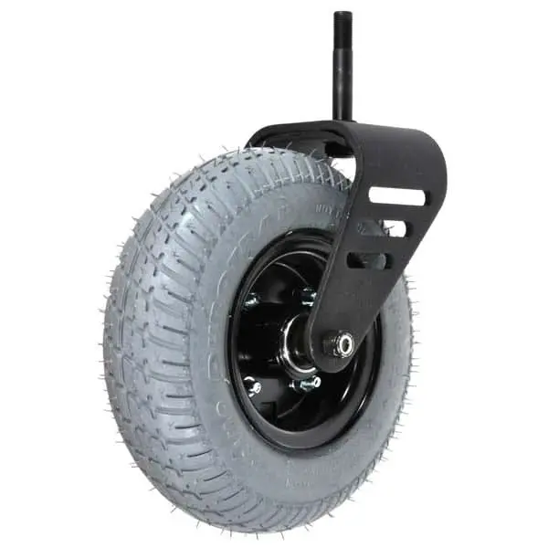9"X3" (2.80/2.50-4) Right Flat-Free Rear Caster Wheel Assembly With Mounting Bracket For Jazzy 1420 And 1470 Power Chairs (Frmasmb5471) 1