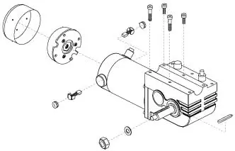 Right Suspension Motor Assembly For Jazzy 610 Power Chairs (Drvasmb1536) 1