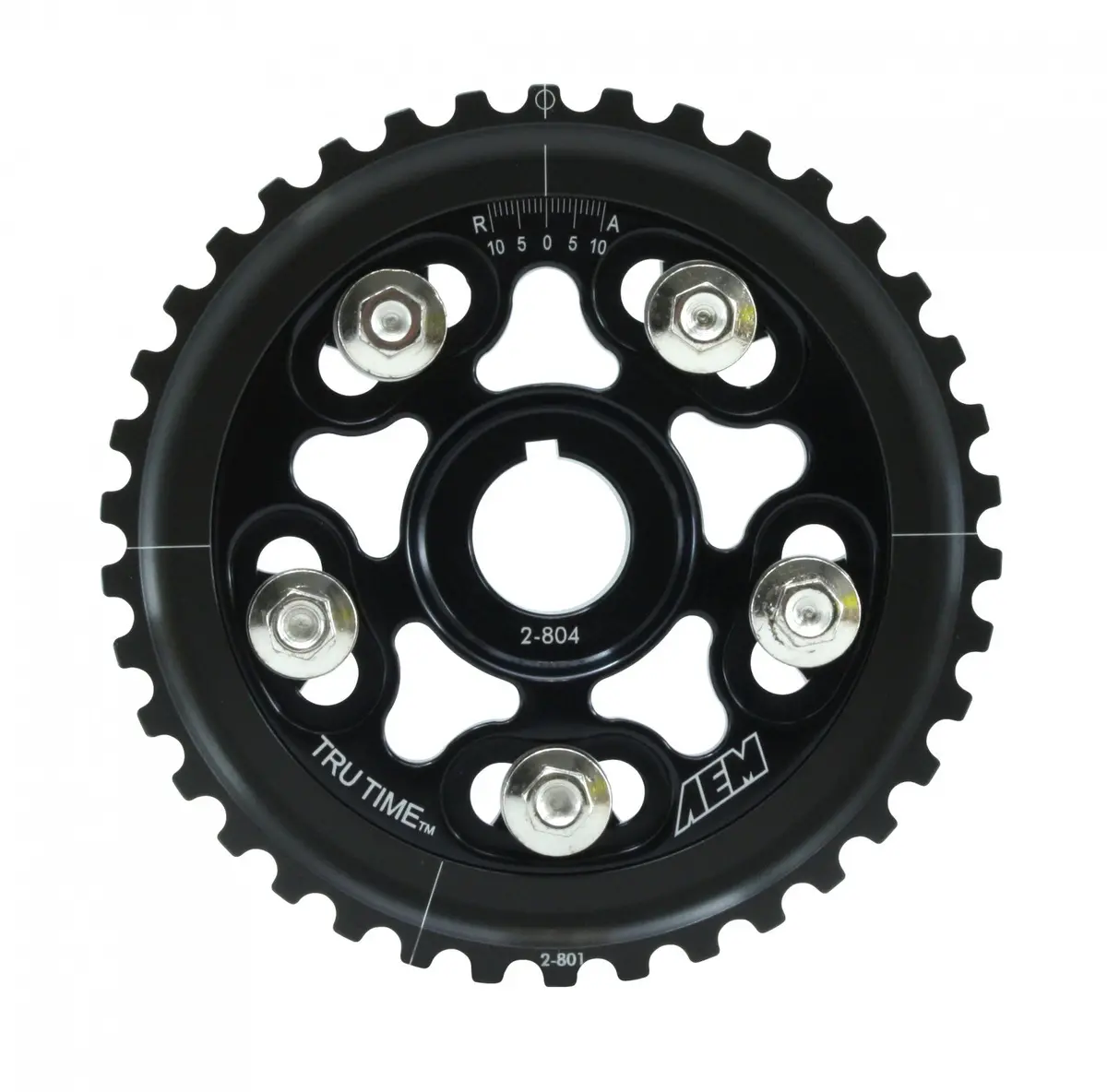 Aem Tru-Time Adjustable Cam Gear Black 5-Bolt Honda D16y7 & D16y8 1