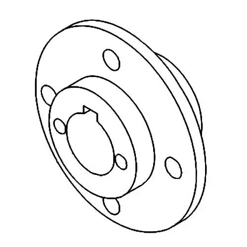 Rear Wheel Hub For The Shoprider Flagship (Te-889 Xlsn) (205203-67600) 1
