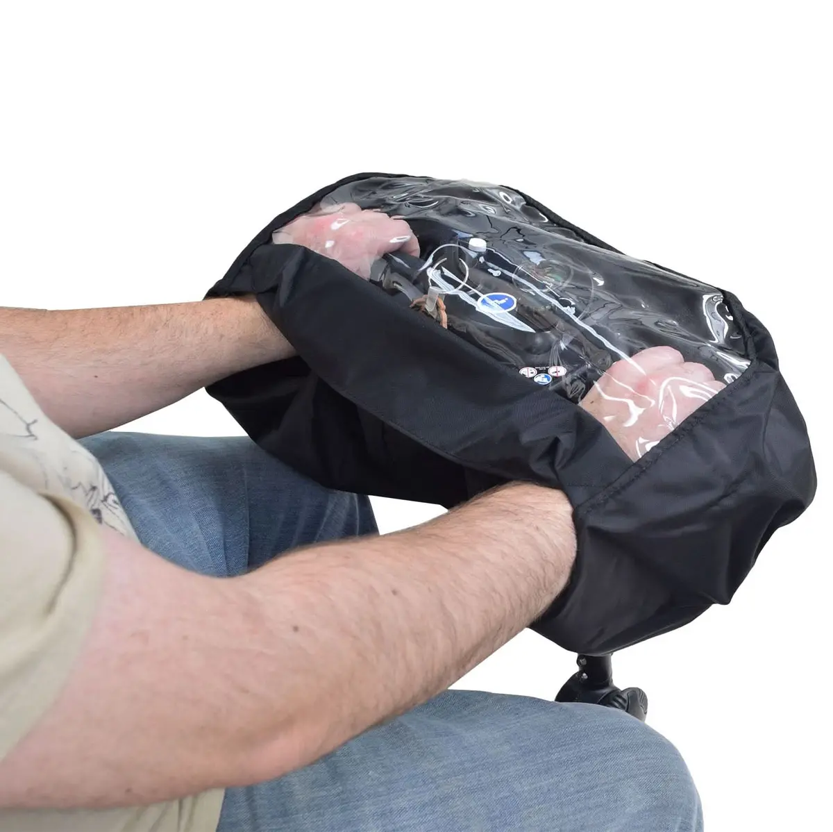 Clear Tiller Cover For Mobility Scooters (Deistco) 1