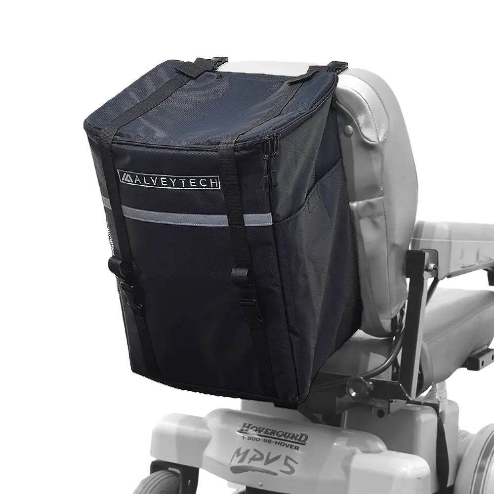 Extra Large Insulated Seat Back Bag (Backpack) For Mobility Scooters & Power Chairs 1