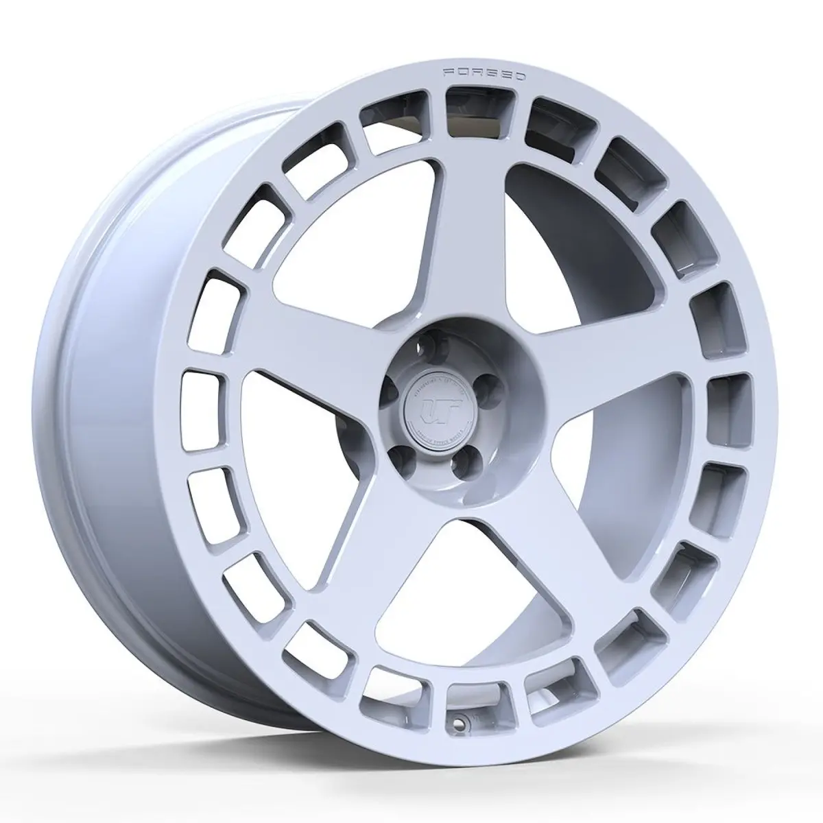 Vr Forged D12-R Wheel Gloss Black 22X10.5  12Mm 5X112 Gloss White 1