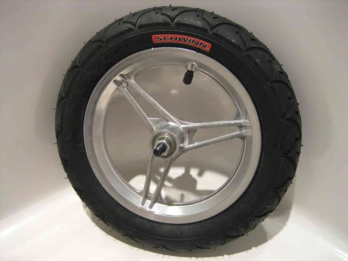 Schwinn 12-1/2" X 2-1/4" Complete Front Wheel Assembly (Straight Spokes) 1