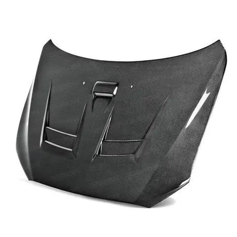 Seibon 08-15 Mitsubishi Lancer Evo X Dv-Style Carbon Fiber Hood 1