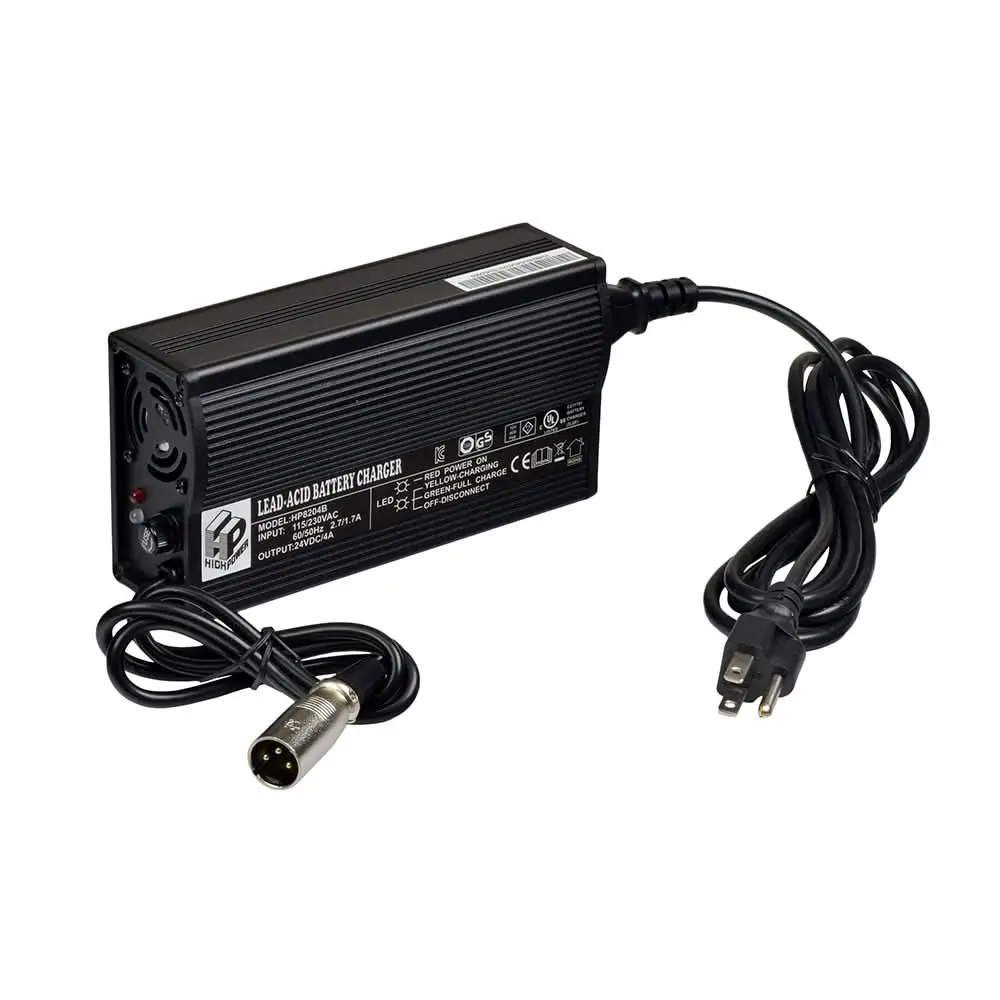 Shoprider 24 Volt 4.0 Amp Xlr Hp8204b Mobility Scooter & Power Chair Battery Charger 1