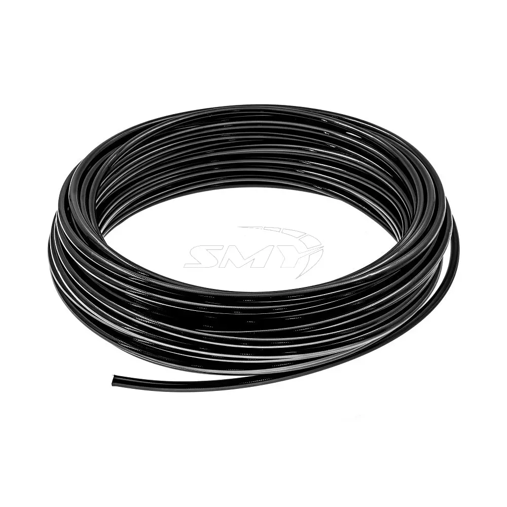 Smy Ptfe Max Stainless Steel Braided W/ Black Pvc Coated Hoses 6An 1