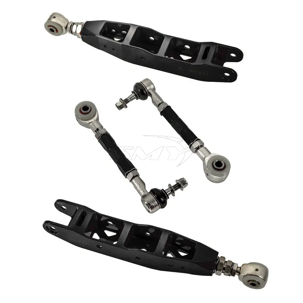 Smy Stealth Pillow Ball Cnc Aluminum Adjustable Rear Control Arm / Toe Kit 2008-2023 Wrx / Sti 1