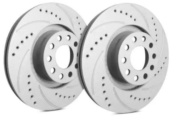 Sp Performance Drilled And Slotted Front Brake Rotors | 2015-2020 Subaru Wrx 1