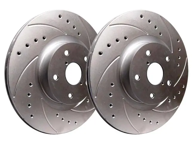 Sp Performance 259.8Mm Drilled And Slotted Rear Brake Rotors | 2006-2015 Honda Civic 2