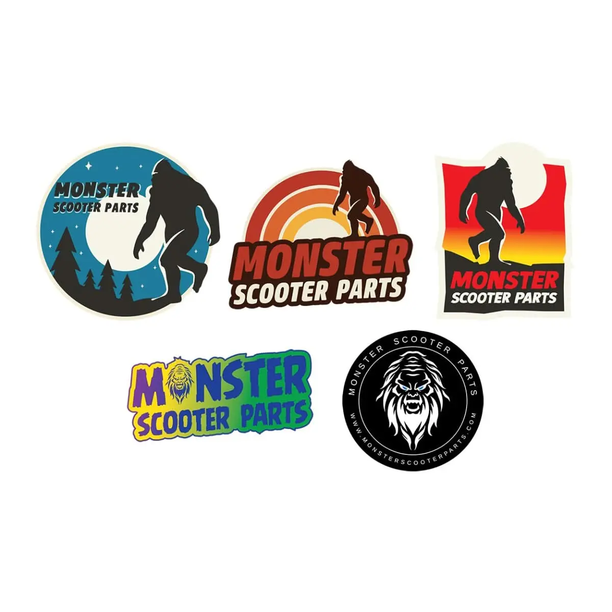 Monster Scooter Parts Sasquatch Sticker 6