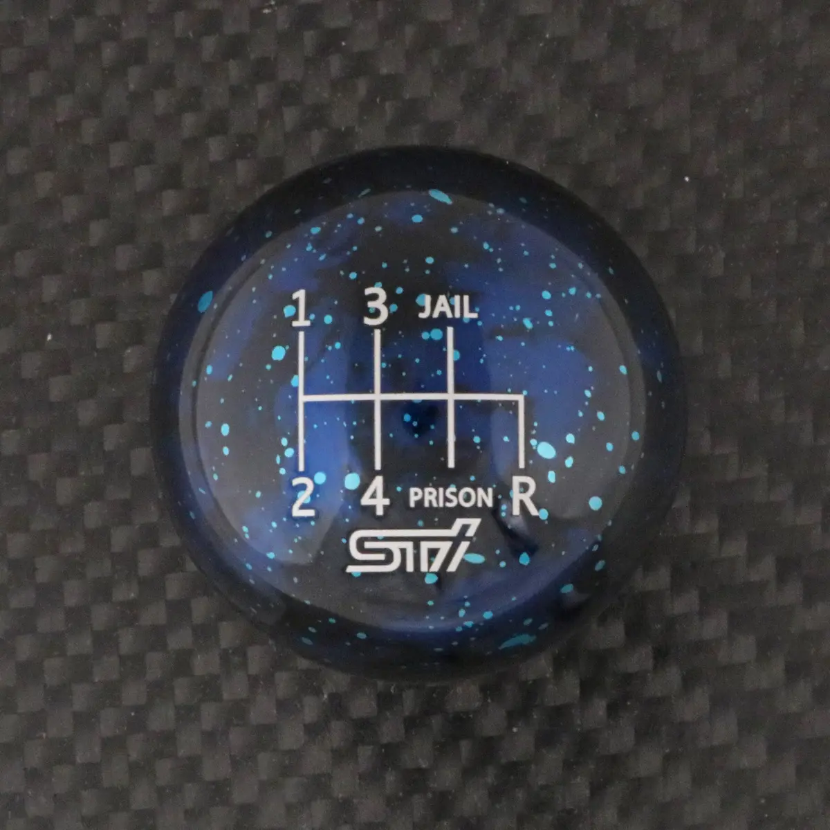 Blue Cosmic Space - 6 Speed Sti Jail-Prison Engraving - 6 Speed Sti Fitment 1