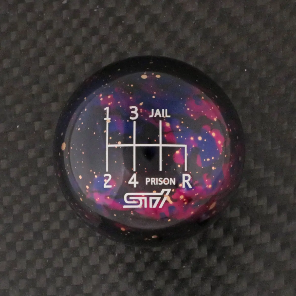 Purple Cosmic Space - 6 Speed Sti Jail-Prison Engraving - 6 Speed Sti Fitment 1