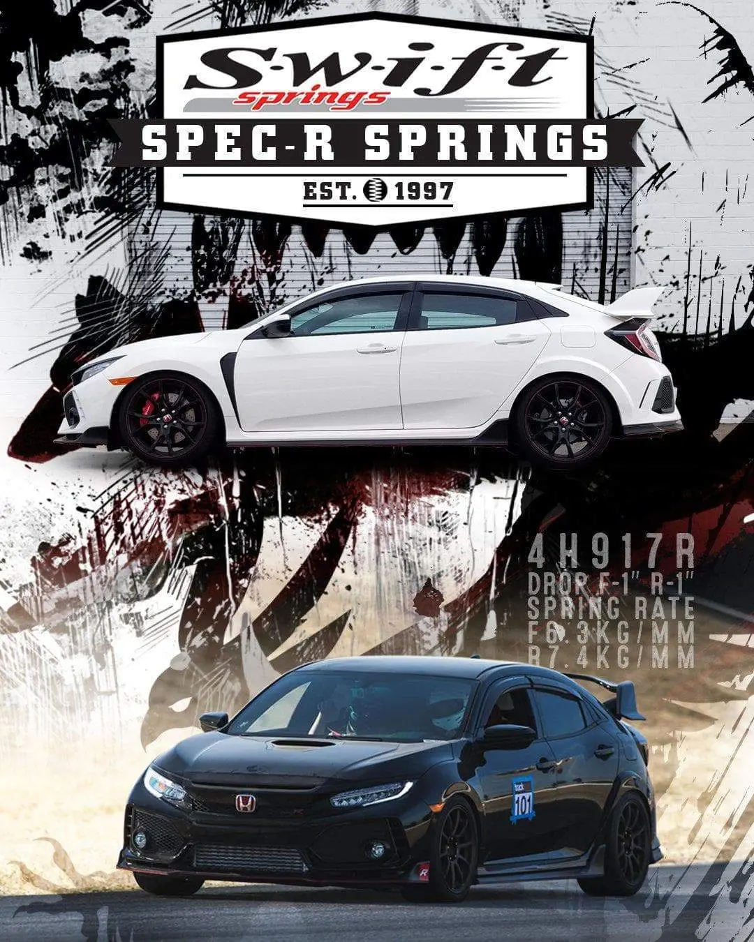 Swift Sports Springs Spec-R | 2018-2021 Honda Civic Type-R 1