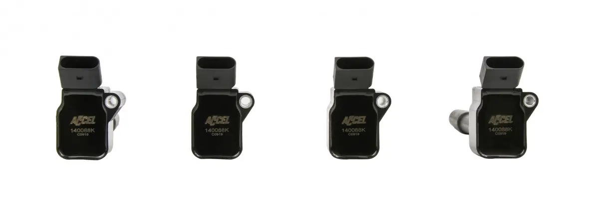 Accel Ignition Coils - 2014-2019 Vw/Audi 1.8/2.0L Engines, 4-Pack, Black 1