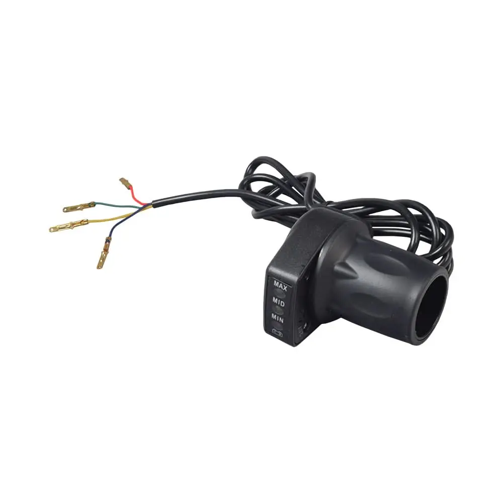 36 Volt 4 Wire Half Grip Twist Grip Throttle With Led Battery Level Meter 1