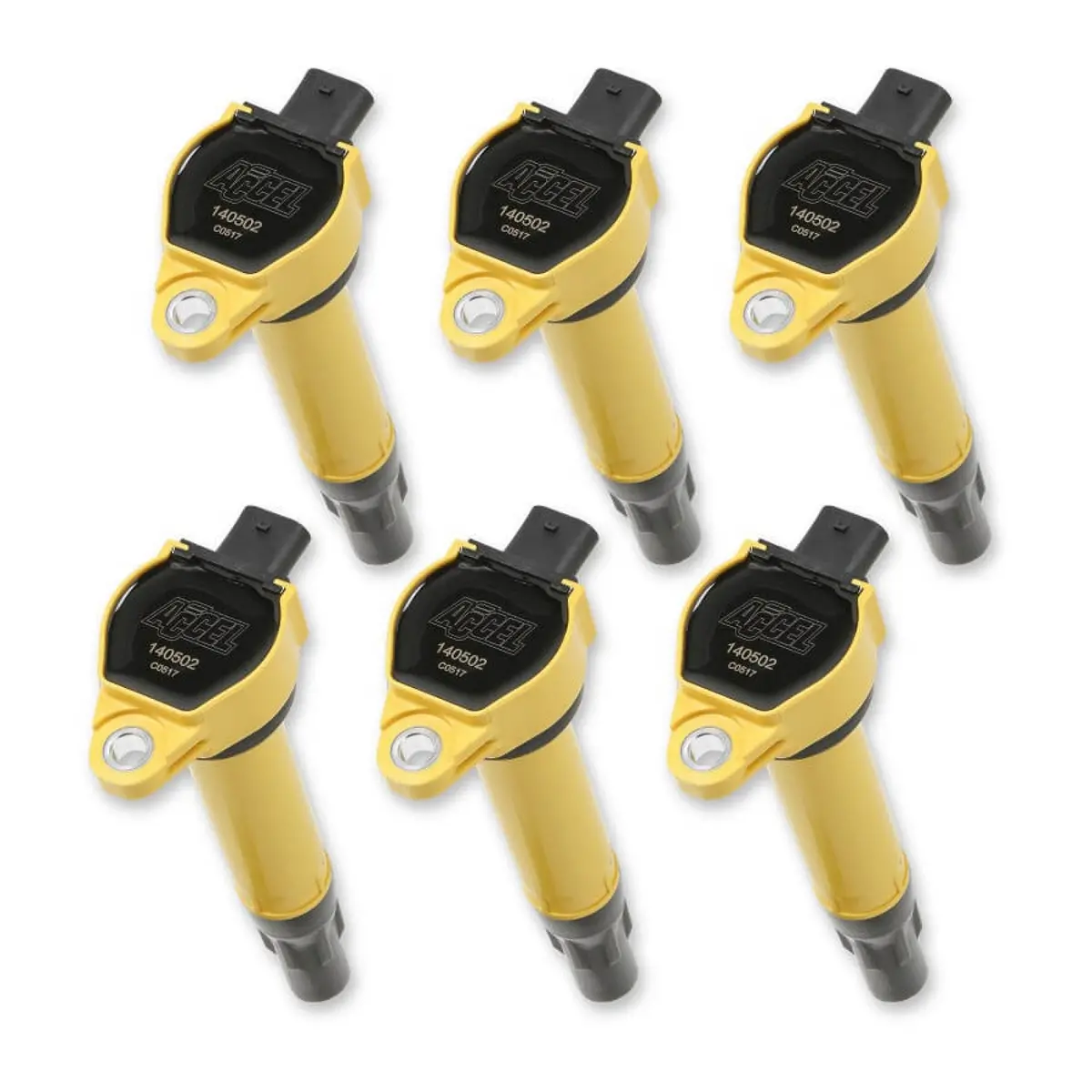 Accel Ignition Coil - Supercoil - 2006-2011 Mopar - 2.7/3.5/4.0L - Yellow - 6-Pack 1