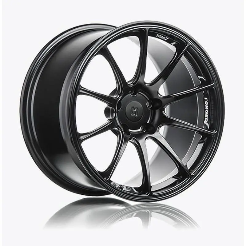 Titan 7 18 Inch T-R10 Machine Black Forged Wheels For Honda Civic Type R 2