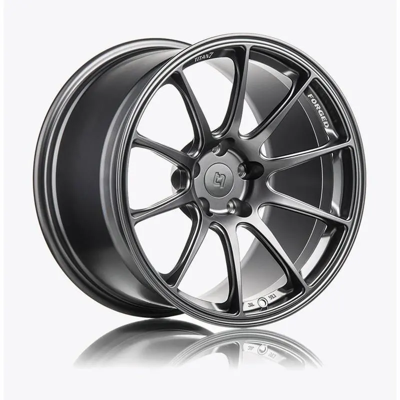 Titan 7 18 Inch T-R10 Satin Titanium Forged Wheels For Honda Civic Type R Fk8 2