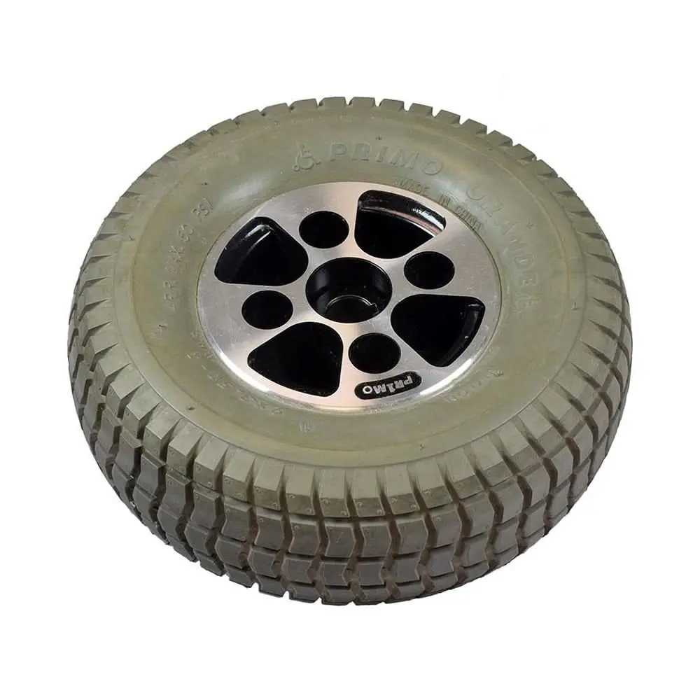 9X3.50-4 Foam Filled Drive Wheel Assembly For The Hoveround® Mpv5® (Used) 1