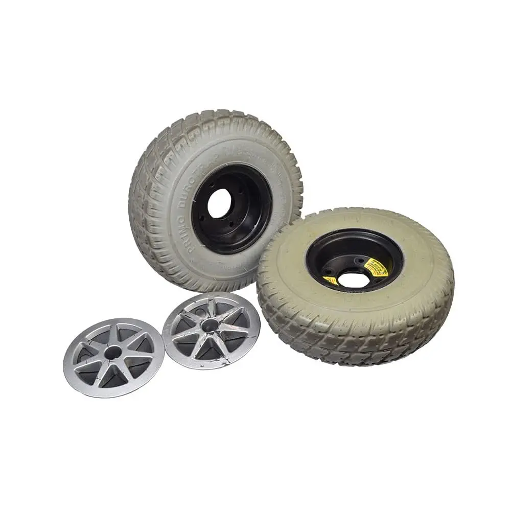 Set Of Two 10 X 3 (3.00-4) Drive Wheel Assemblies For The Jazzy Select (Used) 1