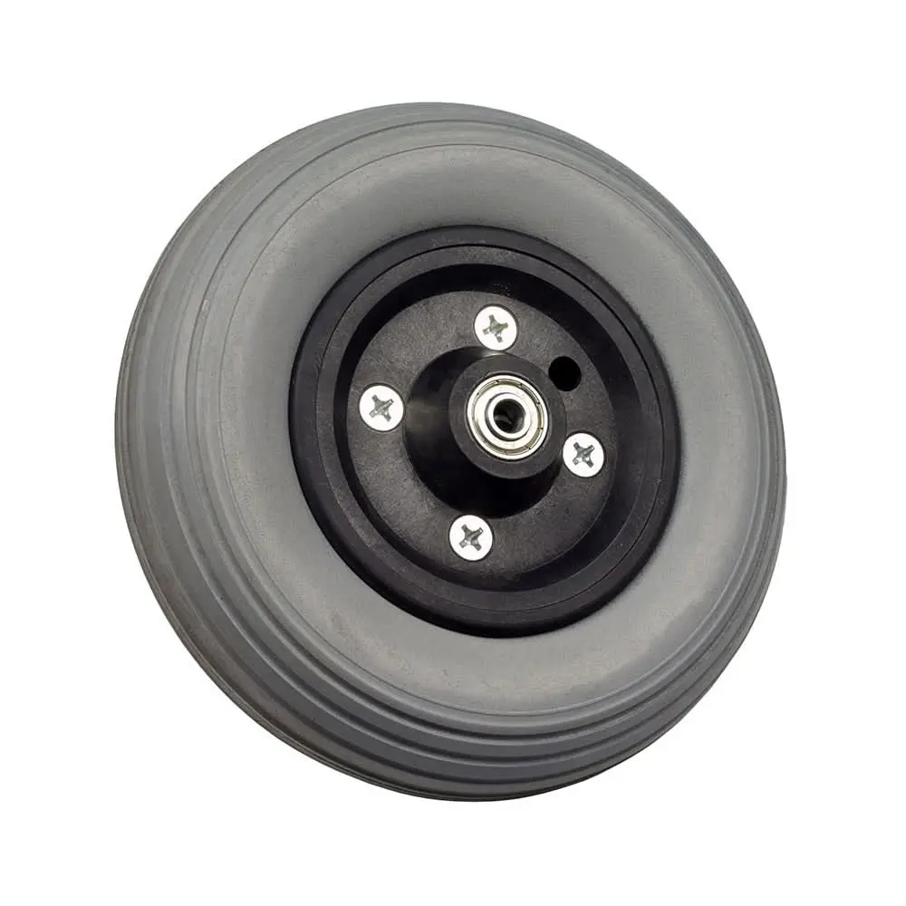 8"X2" (200X50) Front Caster Wheel With Ribbed Tread For The Quickie Pulse 6 (Used) 1