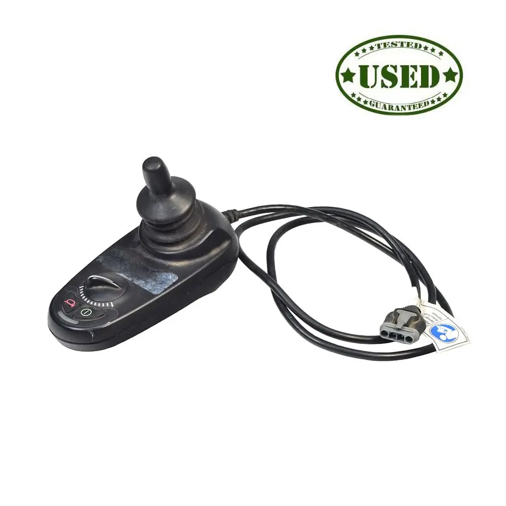2-Key Gc Joystick With 4 Prong Connector For Jazzy Power Chairs (Used) 1