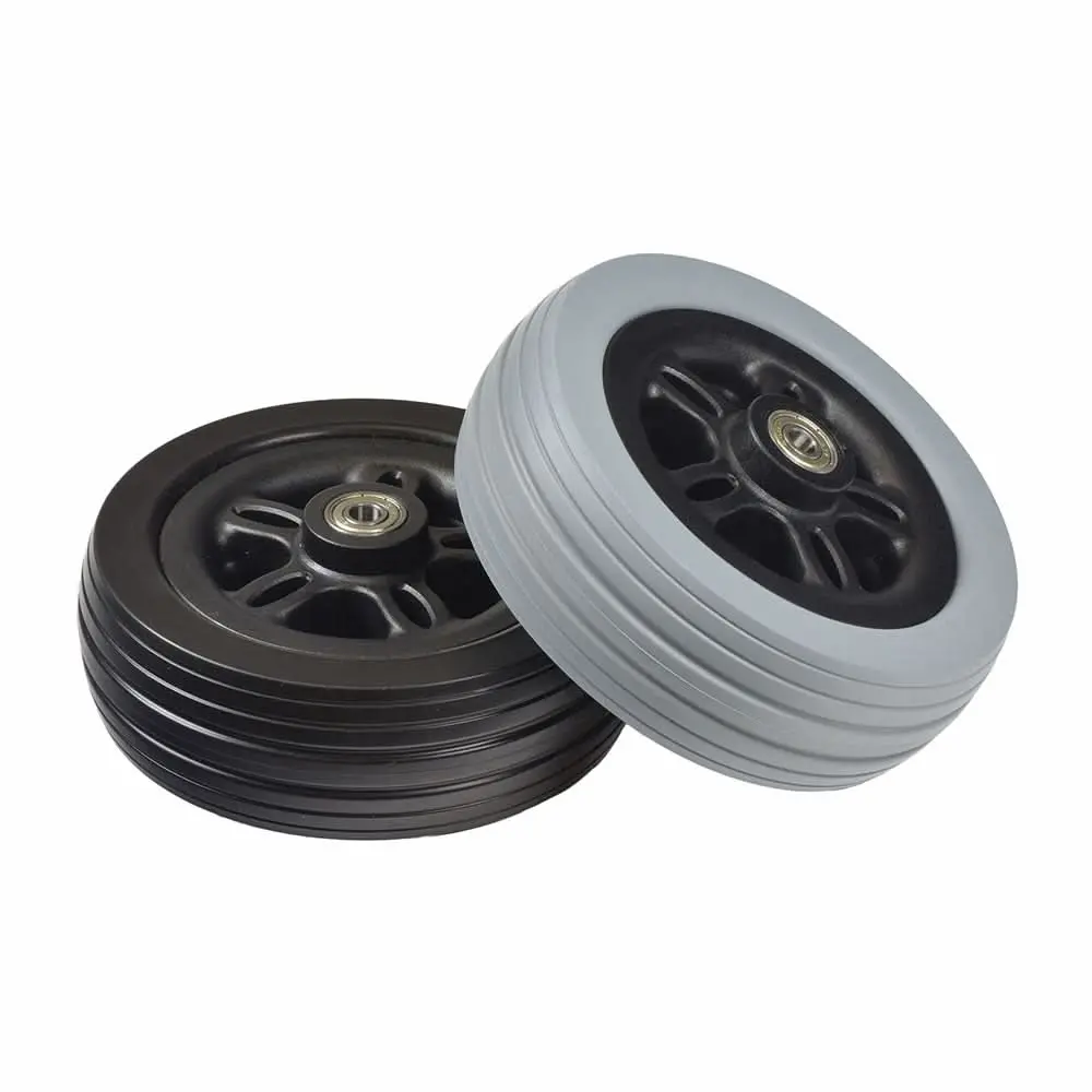 Universal 6" Polyurethane Caster Wheel With 608Zz Bearings 1