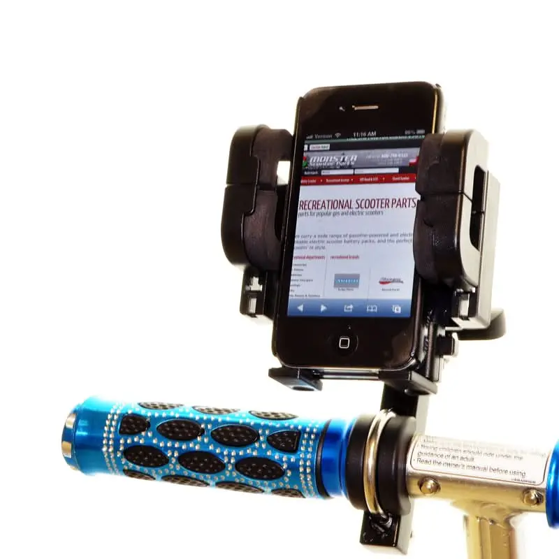 Universal Grip Handlebar Mount Smartphone Holder For Bikes & Scooters 1
