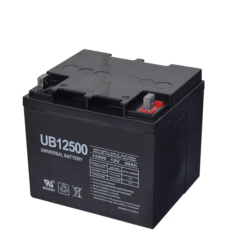 50 Ah (45 Ah Upgrade) 12 Volt Ub12500 Agm Mobility Scooter & Power Chair Battery (Universal Battery) 1