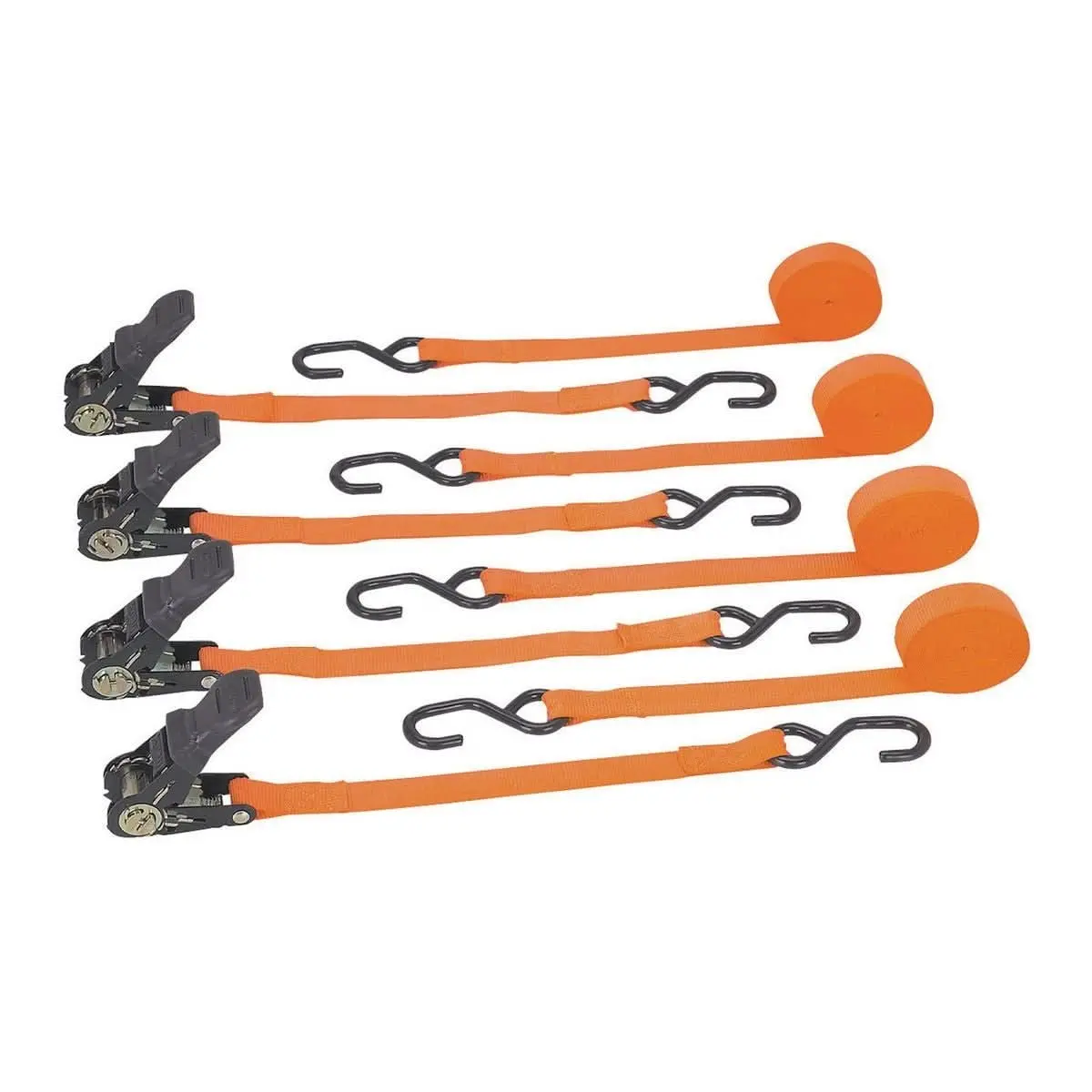 400 Lb. Capacity 1 In. X 15 Ft. Ratcheting Tie Down Strap Kit 1