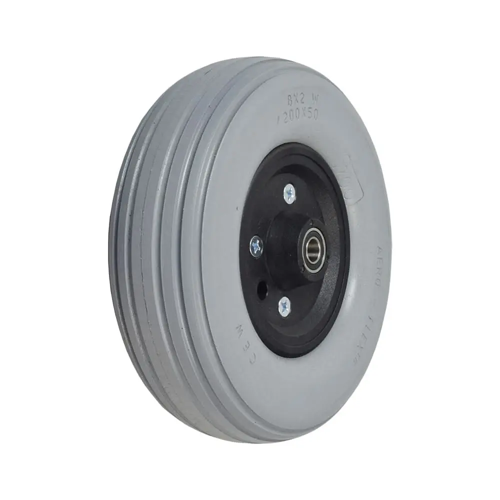 8" X 2" Solid Urethane Caster Wheel Assembly For Invacare Power Chairs 1