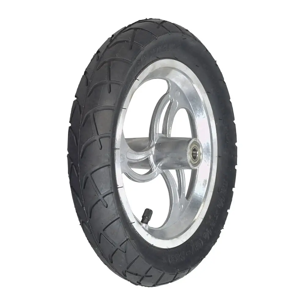 12-1/2" X 2-1/4" Front Wheel Assembly With Axle (Curved Spokes) 1