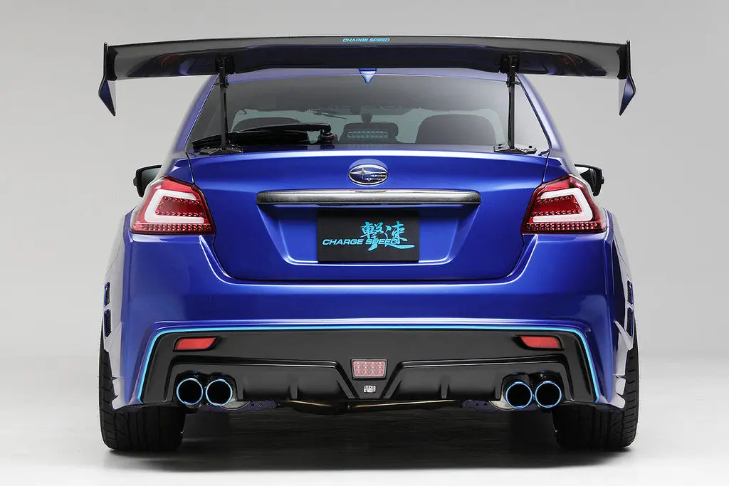 Charge Speed 2015-2021 Subaru Wrx Sti 4 Doors Sedan Va To G Carbon Gt Wing Wide Body Type 1,700Mm 1